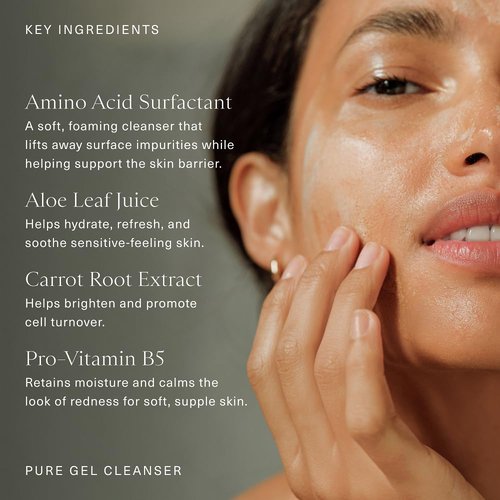 Oak Essentials Pure Gel Cleanser - Clarifying Gel Face Wash with Aloe & Amino Acids | 5 Fl Oz