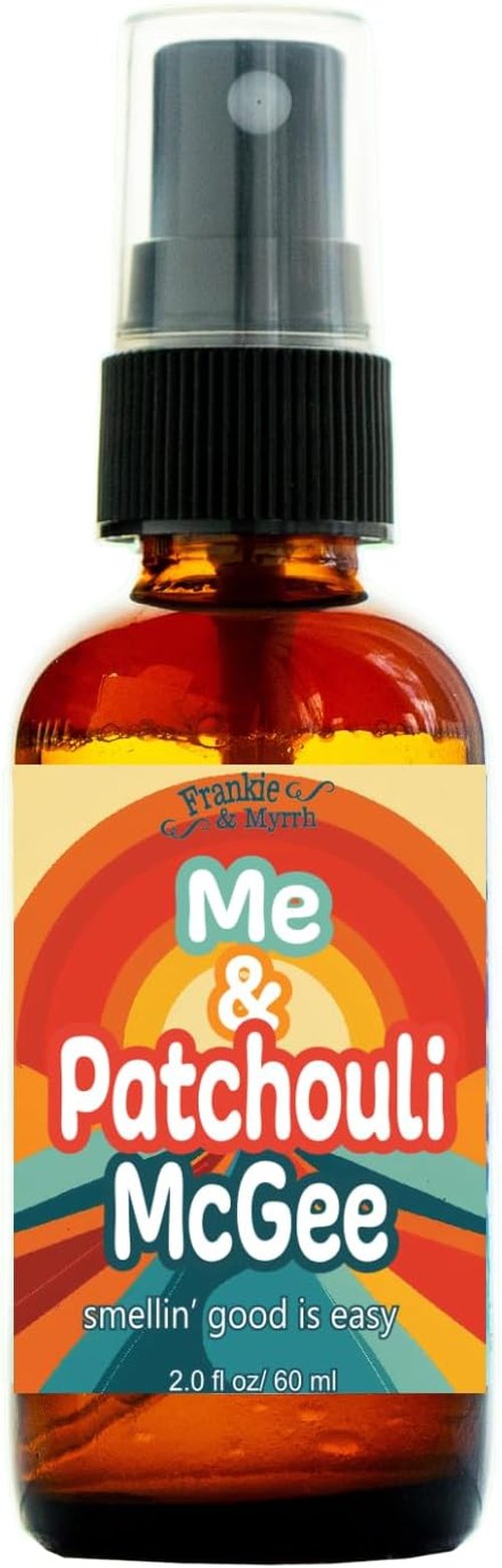 Frankie & Myrrh Aromatherapy Spray - Patchouli Orange Vanilla (2 Fl Oz) + Sticker Pack & Bonus Gift