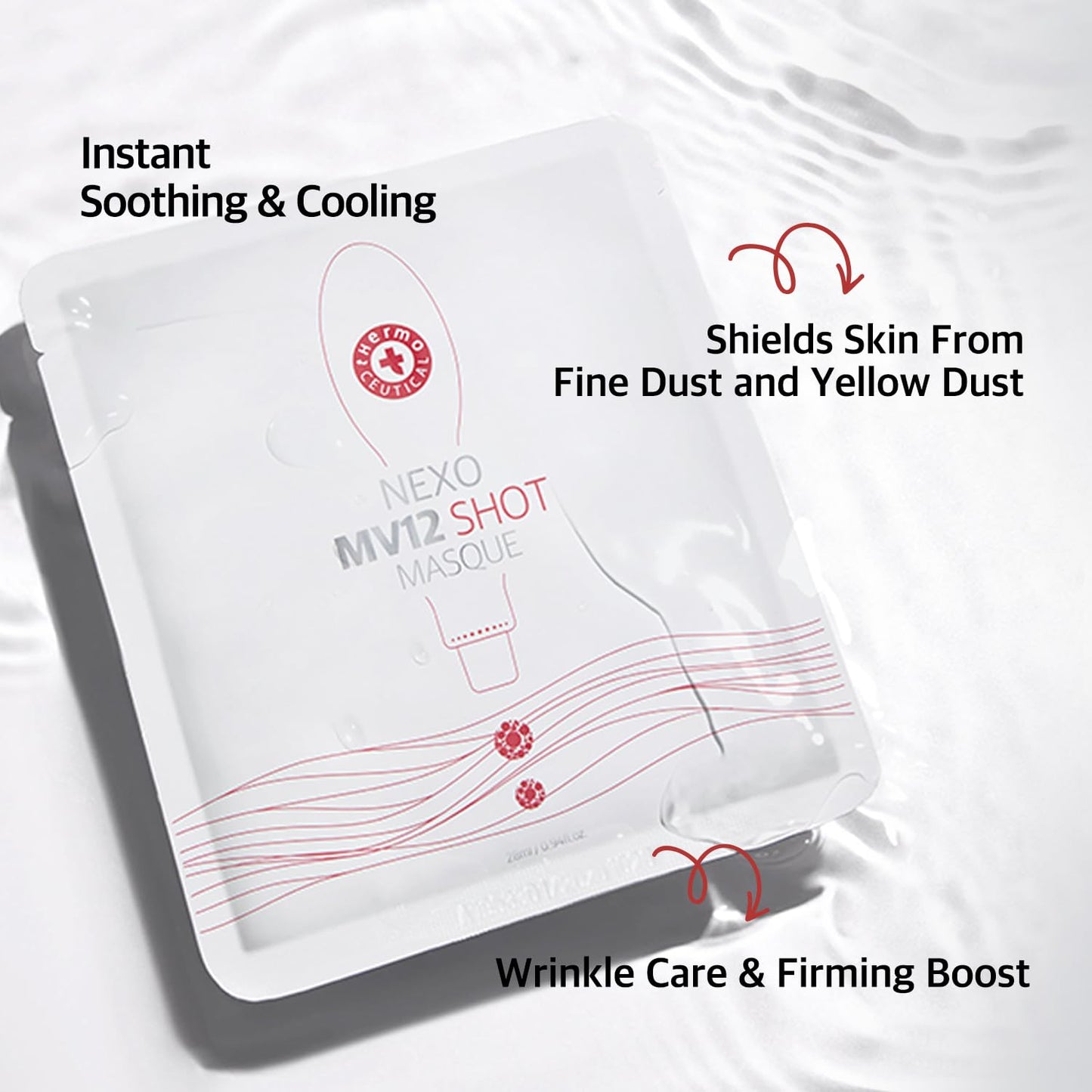 ThermoCEUTICAL NEXO MV12 Shot Masque - 12 Vitamin Complex & Plant Exosome | Intensive Firming Mask | Reduces Fine Lines in 2 Weeks (5-Pack)