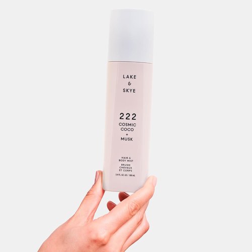 Lake & Skye 222 Cosmic Coco + Musk Hair & Body Mist - Hydrating & Softening 3.4 Fl Oz (100 mL)