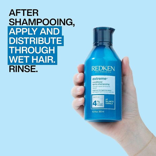 Redken Extreme Conditioner - Strengthen & Protect Damaged Hair, Infused With Proteins | 33.8 Fl Oz