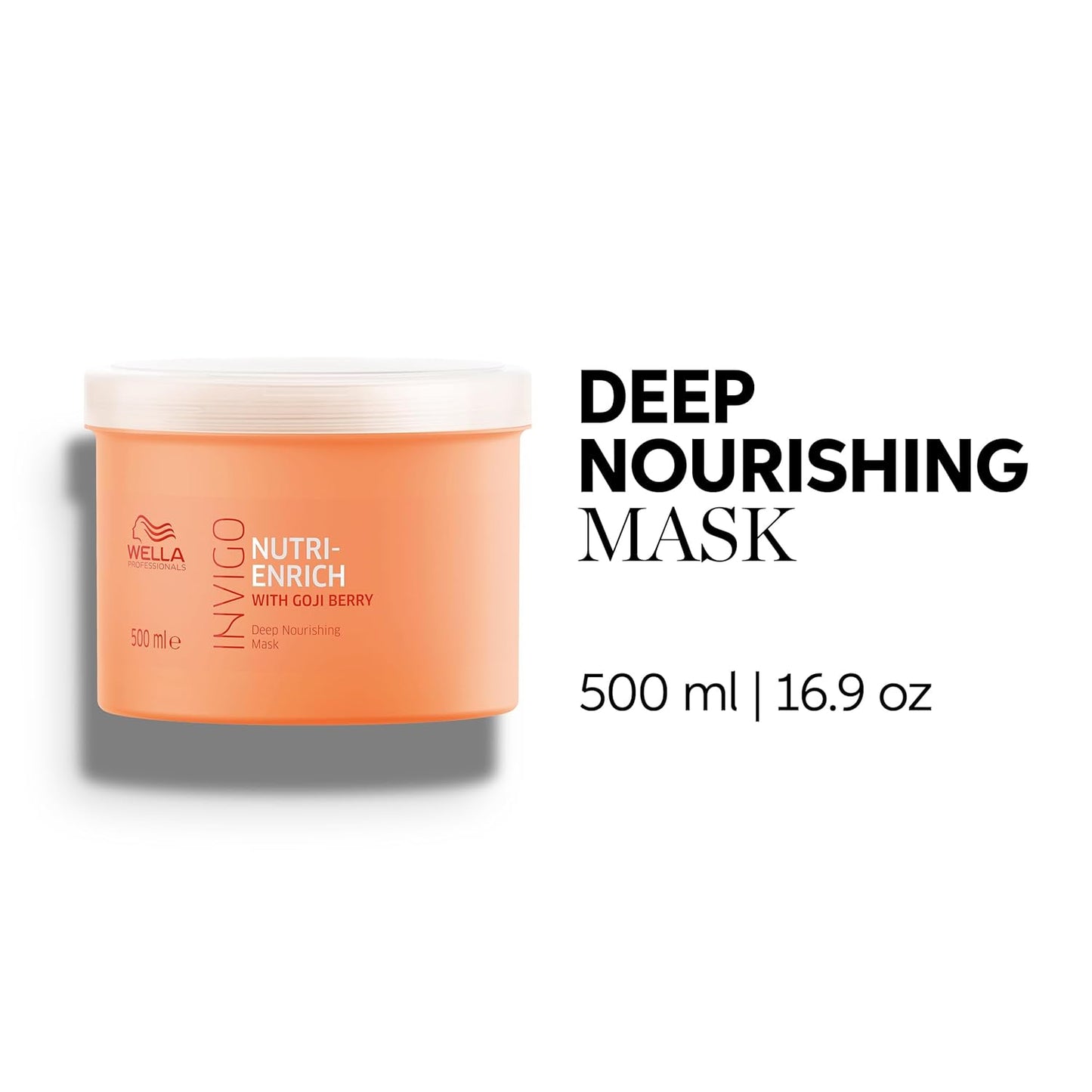 Wella Professionals Invigo Nutri-Enrich Mask - Deep Nourishing & Moisturizing for Dry, Damaged Hair - 8.4 oz