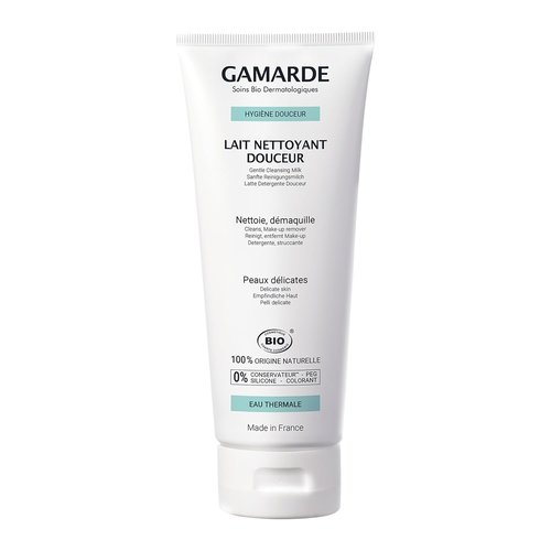 Gamarde Gentle Cleansing Milk - Nourishing Facial Cleanser & Make-Up Remover - 6.76 oz for Dry/Combination Skin