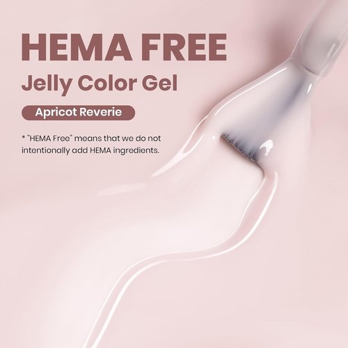Beetles Apricot Reverie Nude Gel Polish - 15ML Neutral Jelly Pink Base Color for DIY Manicure