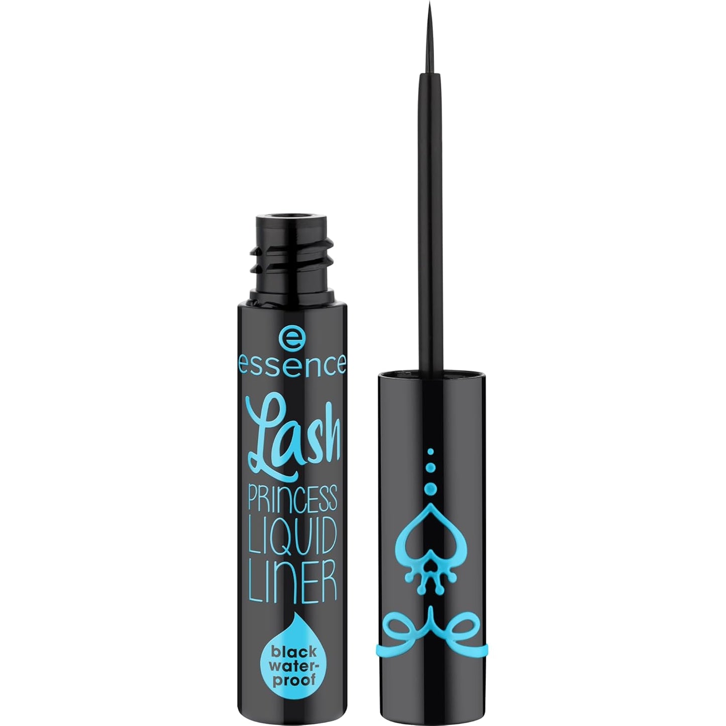 essence | Lash Princess Liner Brown | Smudge Proof, Matte Eyeliner with Ultra-Fine Brush Tip | Vegan & Cruelty Free