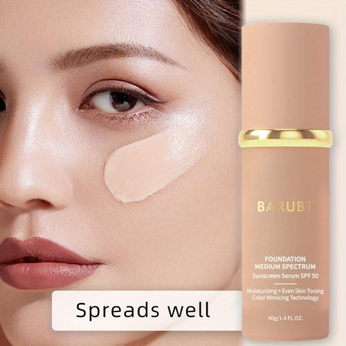 4 in 1 Color Changing Foundation by [Brand Name] - SPF 50 Moisturizing Medium-Full Coverage Cream