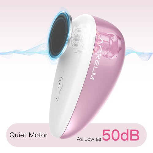 AprElm Rechargeable Electric Foot Callus Remover with 3-Sizes 120Pcs Sandpapers, Professional 1000RPM Electric Foot File with Organizer, Pedicure Tools Gifts for Women Men (E5 Pink-White)