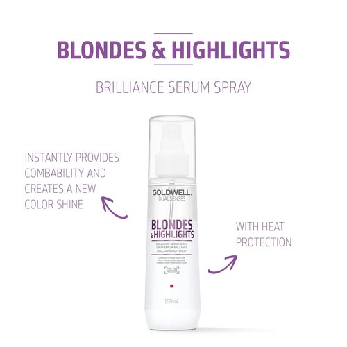 Goldwell Dualsenses Brilliance Serum Spray - Enhance Blondes & Highlights | 150mL