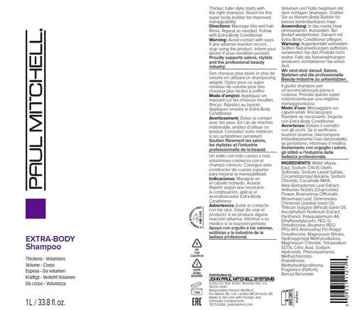 Paul Mitchell Extra-Body Shampoo & Conditioner Duo - 33.8 fl. oz. | Volume Boosting Formula