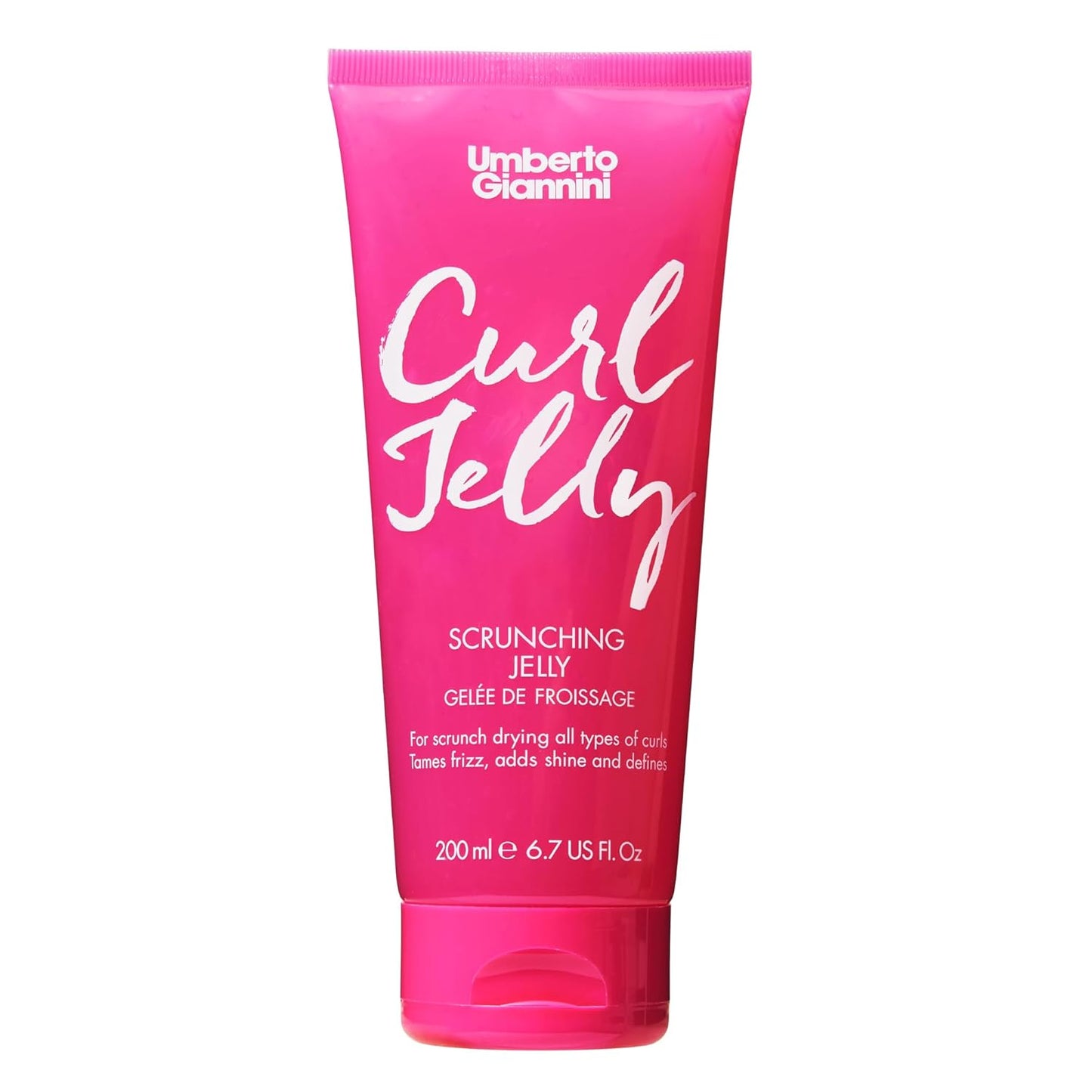 Umberto Giannini Curl Jelly - Frizz Control Scrunching Gel for 2A-4C Curly & Wavy Hair | 6.7 fl oz - Vegan & Cruelty-Free