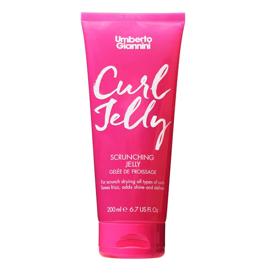 Umberto Giannini Curl Jelly - Frizz Control Scrunching Gel for 2A-4C Curly & Wavy Hair | 6.7 fl oz - Vegan & Cruelty-Free