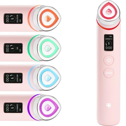 medicube Booster Pro | 6-in-1 Real Glass Glow Beauty Massager | for Clear, Radiant, Firmer-Looking Skin | Korean Skin Care