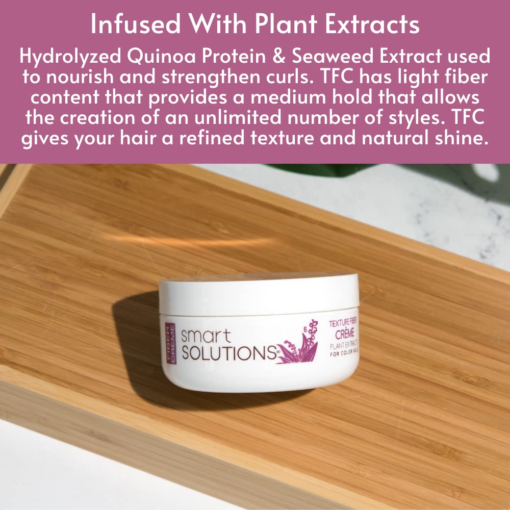 SMART SOLUTIONS Texture Fiber Creme - Ultra Control for Short Hair | 2 oz with Natural Shine