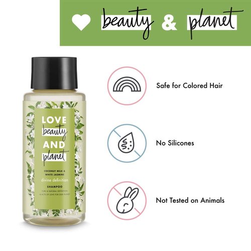 Love Beauty Planet Divine Definition Shampoo - Coconut Milk & White Jasmine, 13.5 Fl Oz