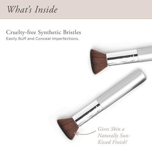 PÜR MINERALS Chisel Brush - Flat Top Makeup Brush with Synthetic, Cruelty-Free Bristles, 1 Ct.