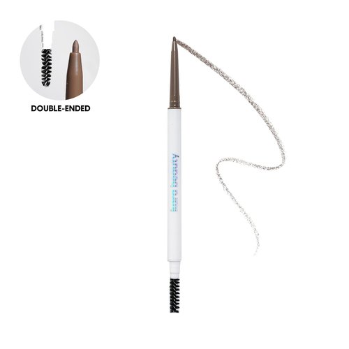Kara Beauty Essentials Micro Brow Pencil - Long-Wearing, Retractable Eyebrow Pencil with Fine Tip & Spoolie Brush (Taupe)