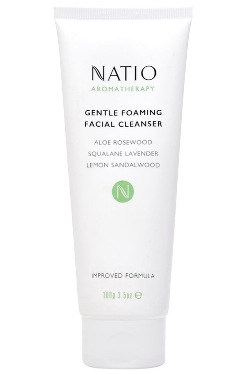Natio Australia Foaming Facial Cleanser - Gentle Aromatherapy Face Wash with Aloe Vera, 3.5 oz