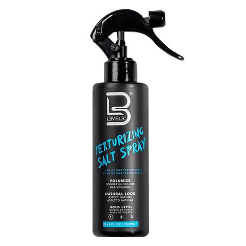 L3 Level 3 Sea Salt Texturizing Spray - Beachy Waves & Texture - Casual Hair Finish (8.45 Fl Oz)