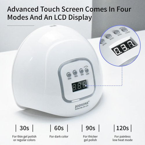 JODSONE U V LED Nail Lamp with Gloves Kit, Nail Dryer for Gel Nails Professional for Home and Salon