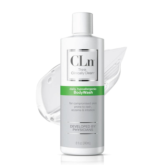 CLn® Body Wash - Non-Drying Formula for Eczema & Dermatitis Relief | Fragrance-Free, 8 fl oz