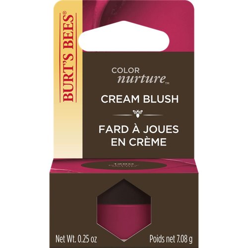 Burt's Bees Moisturizing Cream Blush - Color Nurture with Vitamin E, Berry Whip, 0.25 Ounce