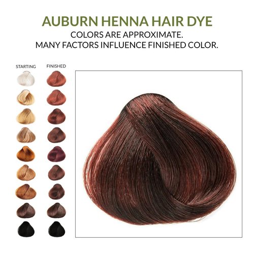 3 Packs Of Auburn Henna Hair & Beard Color/Dye 100 Grams - Natural Hair Color, Plant-based Hair Dye - The Henna Guys