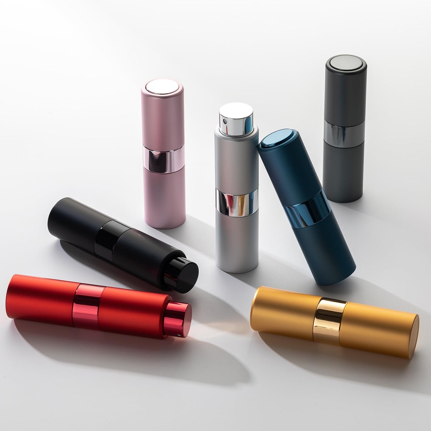 owlyee Perfume Travel Refillable Atomizer Bottle: Cologne Spray Mini for Refill - Empty Fragrance Sprayer for Men - Large Size 20ML Black