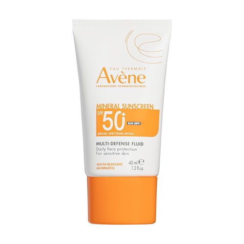 Avène Mineral Sunscreen - Multi-Defense Fluid with SPF 50 for Ultimate Protection