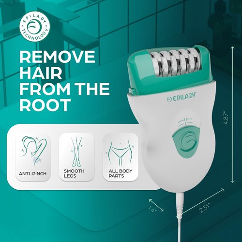Epilady Speed Epilator - Dual-Speed 40-Disc Hair Removal Device for Smooth Skin | Waterproof Design