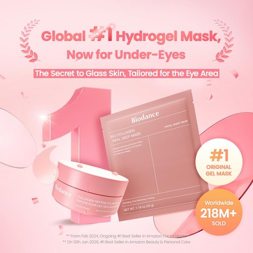 BIODANCE Collagen Peptide Eye Patches - Anti-Wrinkle & Smile Line Treatment | 60 Count Under Eye Masks