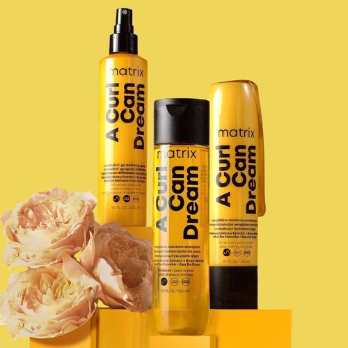 MATRIX A Curl Can Dream Shampoo & Conditioner Set - Weightless Moisture for Wavy Hair | Frizz Control with Manuka Honey & Rose Water