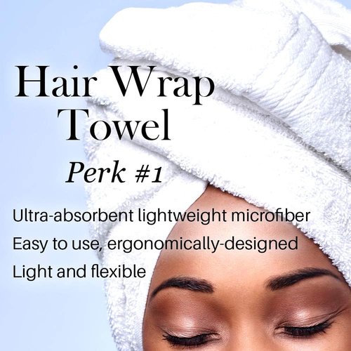 L'ANGE HAIR Microfiber Hair Wrap - Quick-Dry, Frizz-Free Towel for All Hair Types | Perfect for Sleep & Shower
