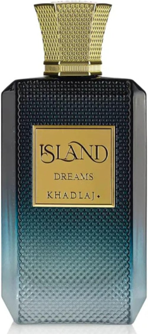 Khadlaj Island Dreams – Fruity, Floral, Woody, Musky – Extrait de Parfum Long-Lasting Fragrance for Unisex, 3.4 Ounce