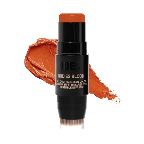 Nudestix Nudies Bloom All Over Dewy Color - 3-in-1 Cream Blush Stick for Cheeks, Eyes & Lips | Sheer Glossy Finish, Vegan & Long-Wear