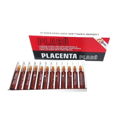 Placenta Placo Hair Loss Treatment - Intensive Care for Thinning Hair | 12 Vials (0.35 oz)