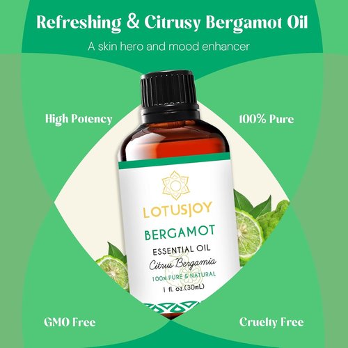Citrus Bergamot Essential Oil - Pure Organic for Diffuser & Skin Care | 1 Oz Bottle