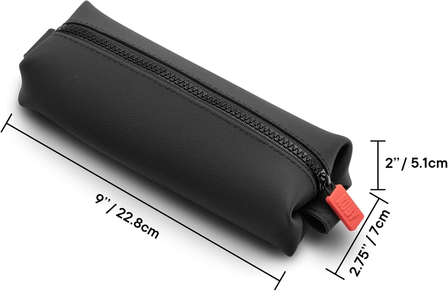 TOOLETRIES Koby Mini Kit - Silicone Toiletry Organizer with Heavy-Duty Zipper & Leak Resistance - Charcoal