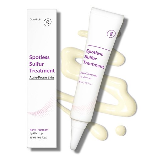 GLAM UP 10% Sulfur Treatment Spot Serum - Fast Healing for Pimples & Acne Breakouts | 15mL