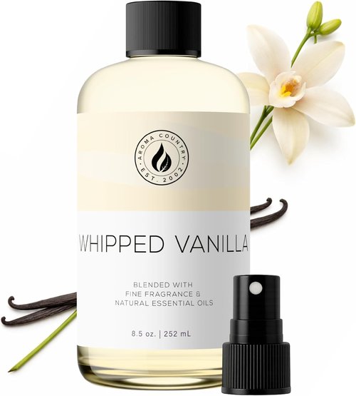 Aroma Country Whipped Vanilla Diffuser Oil - Luxury Essential Oil Refill for Long-Lasting Home Fragrance (8.5 Fl. oz)