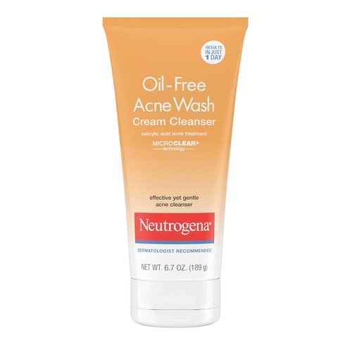 Neutrogena Oil-Free Acne Face Wash - 2% Salicylic Acid Daily Cleanser for Acne-Prone Skin | 6.7 fl. oz