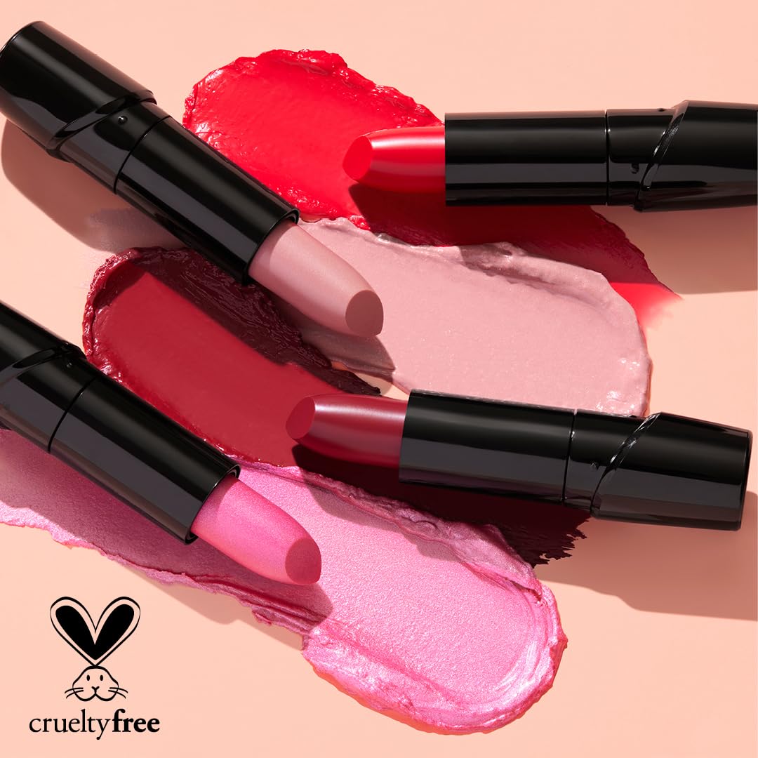 Wet n Wild Silk Finish Lipstick - Hydrating, Buildable Lip Color with Vitamins A & E | Dark Pink Frost
