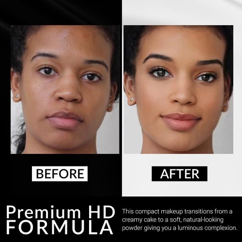 Flori Roberts Cream To Powder Foundation - Full Coverage for Deeper Skin Tones | Long-Lasting Matte Finish, 0.30 oz