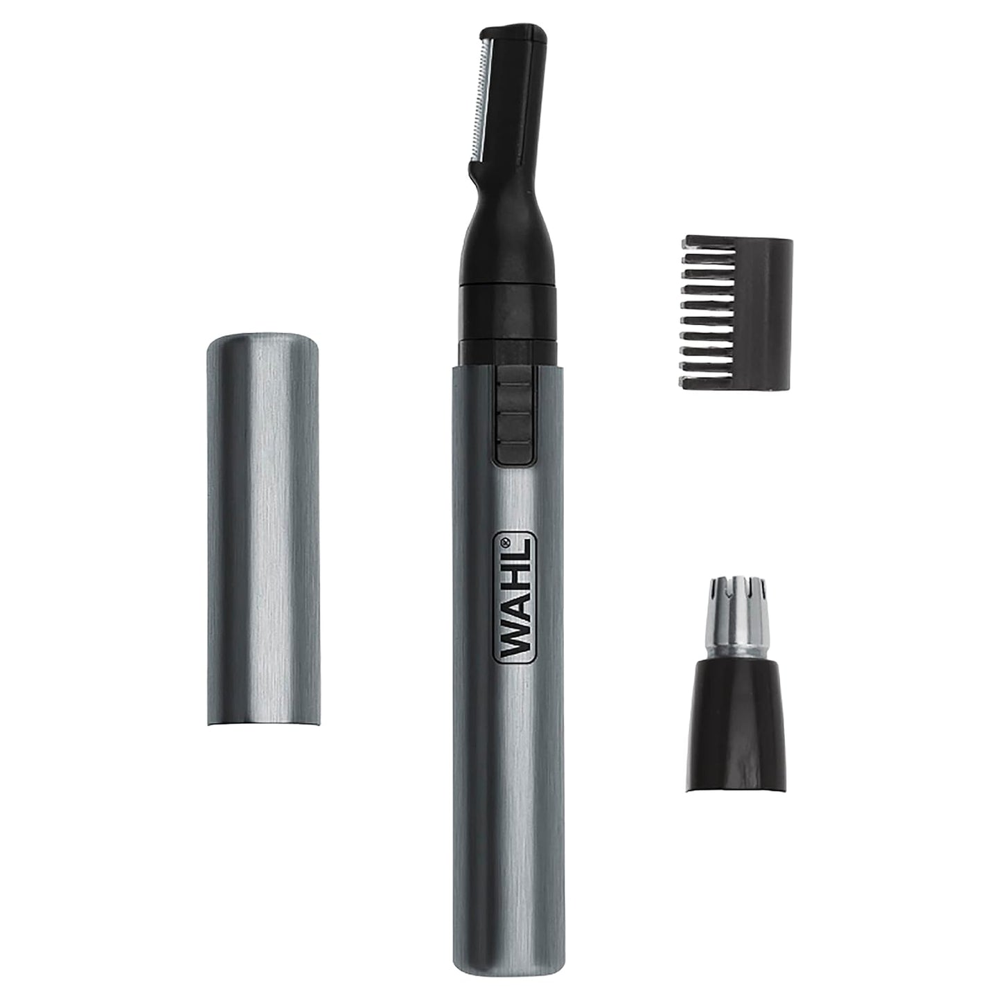 Wahl Micro Groomsman Trimmer - Hygienic Grooming with Rinseable Heads for Eyebrows, Nose & Ears - 05640-600