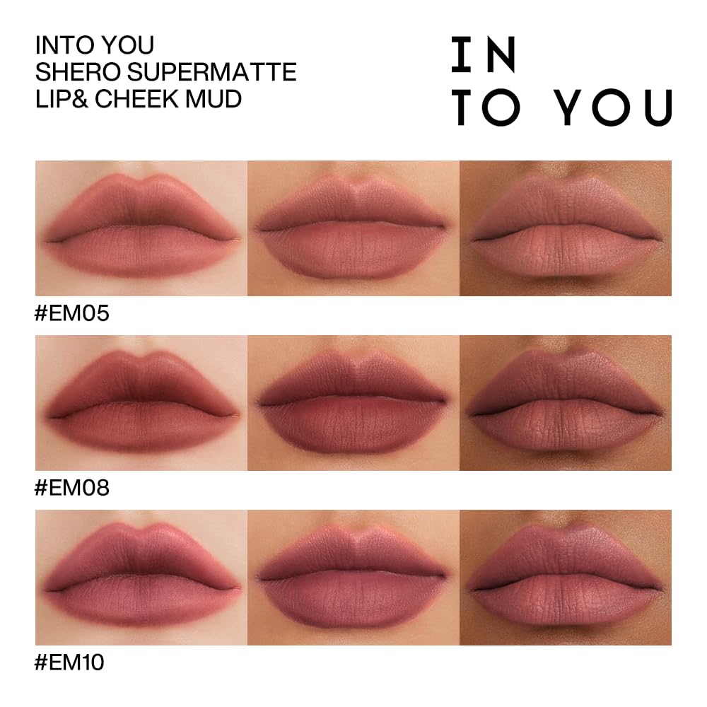 Skiennix Matte Nude Lipstick - Waterproof Liquid Formula for Long-Lasting Wear | Dual-Use for Lips & Cheeks
