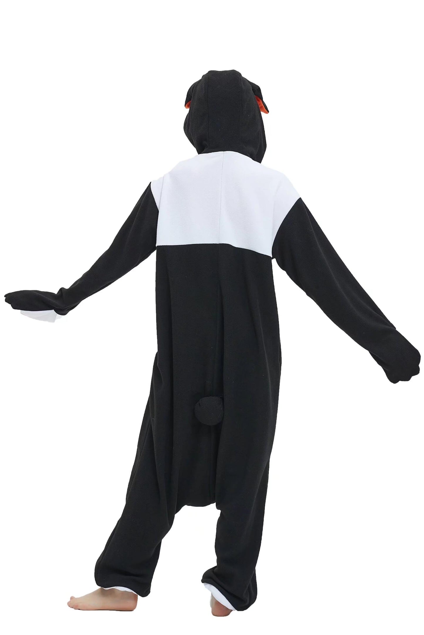 DarkCom Unisex Adult Cosplay Dutch Rabbit Onesie Halloween Costume Christmas Pajamas for Women Men Medium