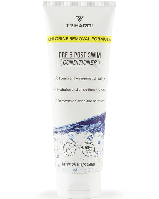 TRIHARD Chlorine Defense Swim Conditioner - Protect & Hydrate Hair from Pool & Ocean | Pre & Post Swim Care
