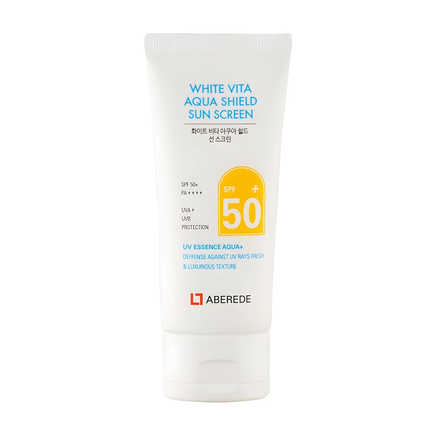 Vita Aqua Korean Sunscreen SPF 50+ | Lightweight Hydrating Facial Sunblock - 1.69 fl oz/50ml