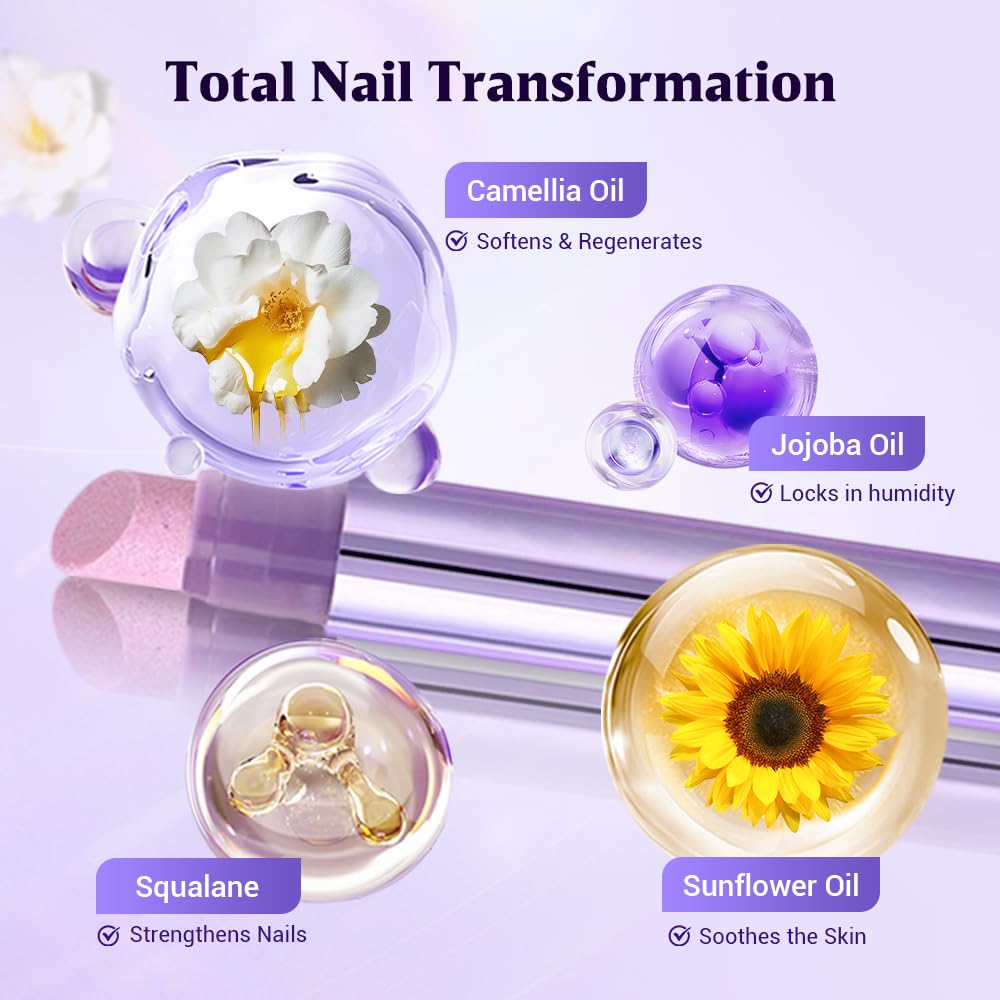 Skiennix 3-in-1 Cuticle Oil Pen - Moisturizing Nail Care Tool with Ceramic Tip for Dry Nails | 1 Piece