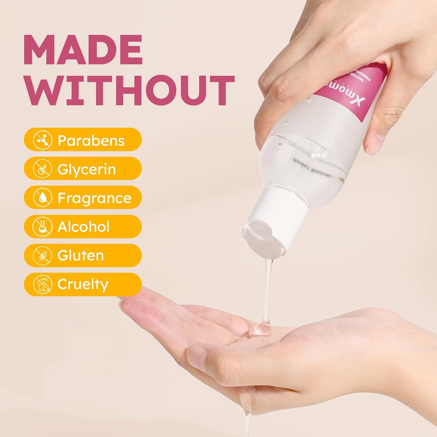 Ultra Smooth | Water-Based Personal Lubricant - 8 Fl Oz pH Balanced Gel for Vaginal & Anal Use
