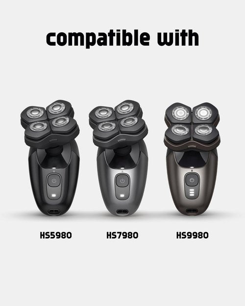 Philips Norelco HS740 Replacement Heads - Compatible With Pro 5000/7000/9000 Series | Includes 2 Cleaning Brushes